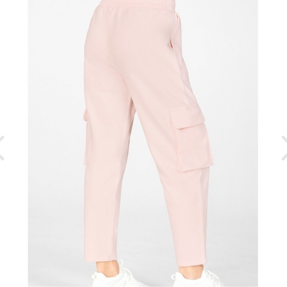 Fabletics Nyla Cargo Terry Sweatpants in Pretty Pink | S - Picture 4 of 6